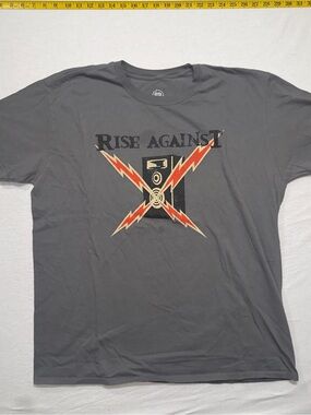 Rise against band graphic tee